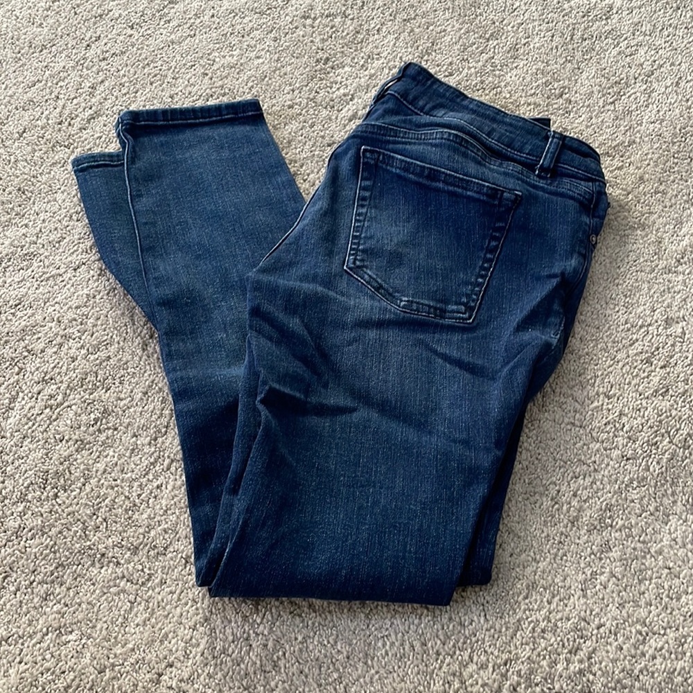 Warp + Weft blue jeans.